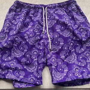 peter millar purple trunks.  worn once